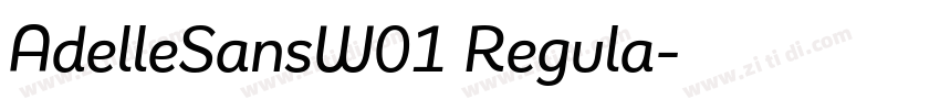 AdelleSansW01 Regula字体转换 AdelleSansW01 Regula字体转换